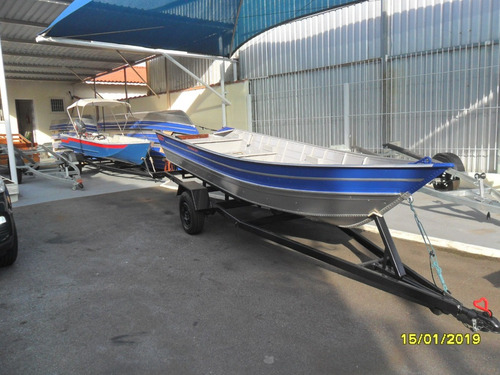 Barco Aluminio 6mts Borda Alta Ok...super Reforçado.