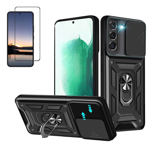 Carcasa Antishock Reforzada Para Samsung + Lamina Completa