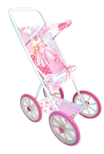 Imagen 6 de 6 de Coche De Paseo Para Muñecas Berlina Plegable Metalico