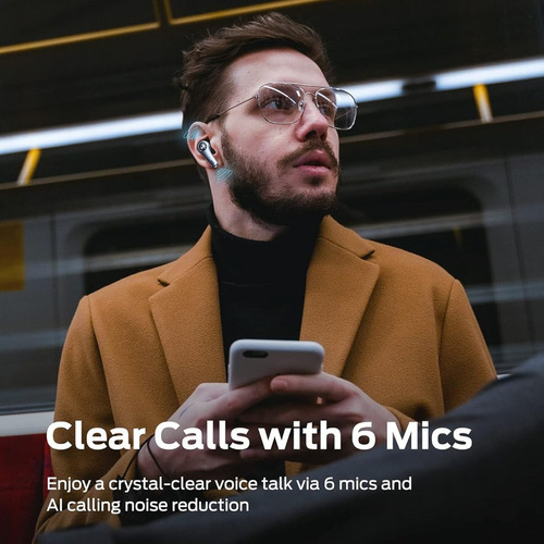 Audífonos Tws Con Noise Cancelling Monster Clarity 8 Anc Negro