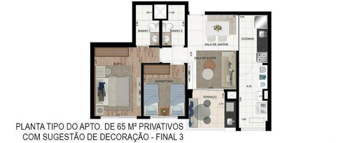Imagem 9 de 15 de Apartamento Para Venda Em São Paulo, Liberdade, 2 Dormitórios, 1 Suíte, 2 Banheiros, 1 Vaga - Cap0896_1-1180420
