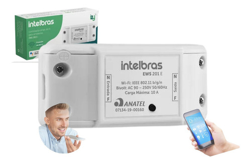 Interruptor Wifi Inteligente Automação Alexa Intelbras