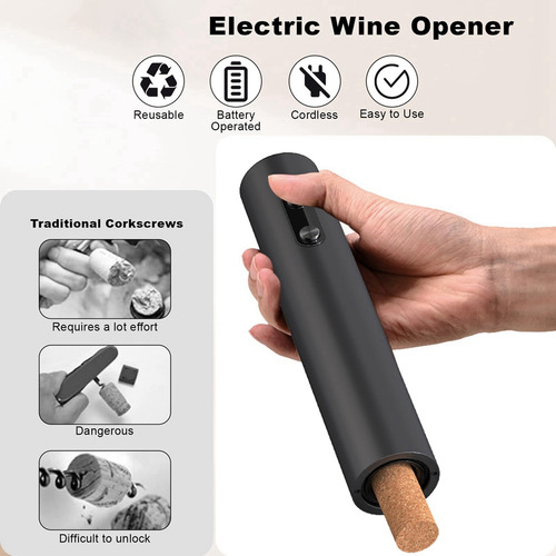 Abridor De Botellas De Vino Eléctrico Abridor Automático De