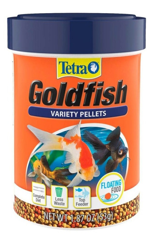 Imagen 1 de 6 de Tetra Goldfish Floating Variety Pellets 53 Gr