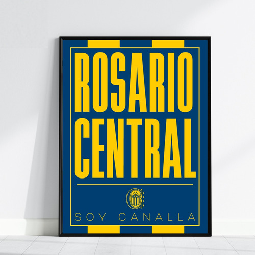 Cuadro Futbol Rosario Central Ideal Regalo Camiseta Frase 2 