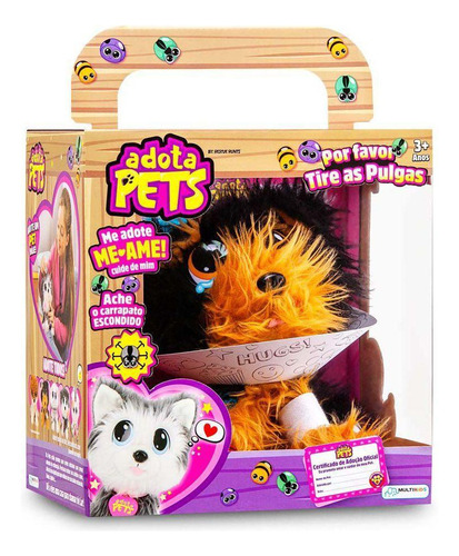 Pelucia Para Pentear Adota Pets Com Acessorios Coockie