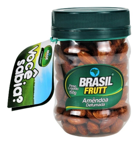 Amêndoa Defumada Saborosa Crocante Pote 150g Brasil Frutt