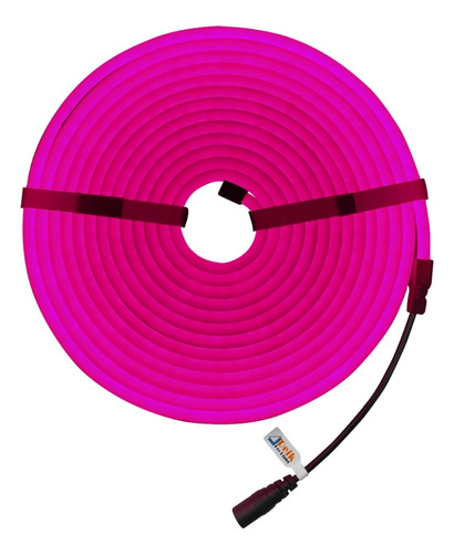 Cinta Neón Led 12volt Rosada 5mts 10154