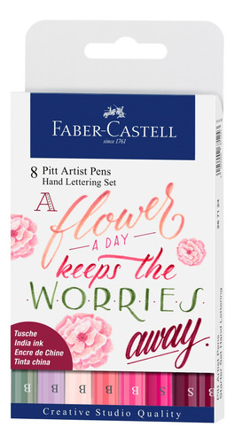 Marcador Lettering Tonos Rosas Faber-castell X8 Uds. Color Multicolor