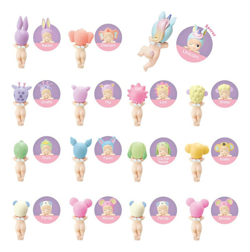 Ww Sroje Y 4pcs Figuras Compatible Con Sonny Angel Hipper