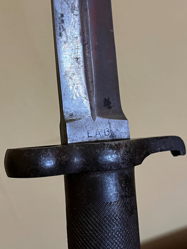 Cuchillo Bayoneta Mauser Sueco M1896 Plateado (Usado)
