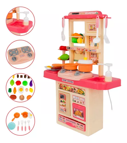 Compre Crianças brinquedos de cozinha jogar comida conjunto mainan