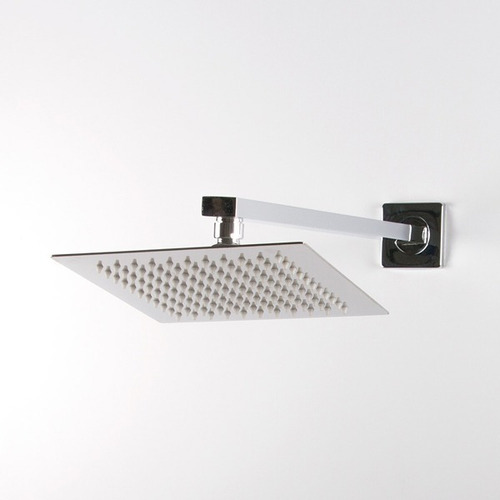 Brazo Cuadrado Regadera 40 Cm Acero Inoxidable Acabado Cromo Color Plata