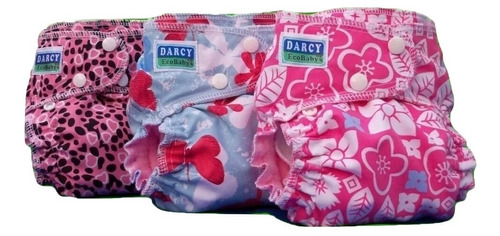 3 Pañales Ecologicos Niños Reutilizables Lavable Absorbentes