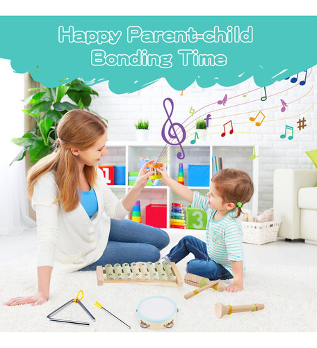 Set De Instrumentos Musicales Ehome Montessori Para Niños De