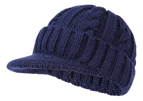 Gorra Beanie Cap Tejido Abrigo Muy Cómoda Visor Moda Elástic