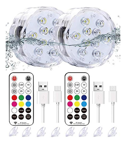 Qoolife Luces Led Sumergibles Magnéticas Recargables - 3.3  