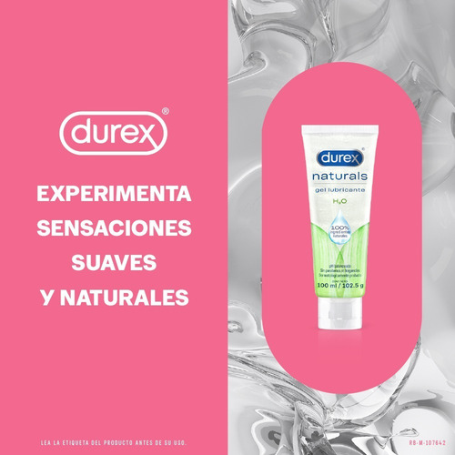 Imagen 4 de 6 de Gel Lubricante Durex Naturals - g a $418
