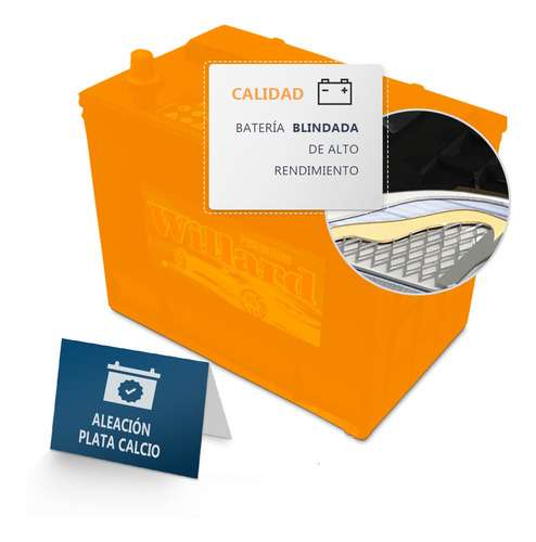 Bateria Willard Ub 710 12x80 Chery Tiggo 1,6/2,0/4x4 Colocac