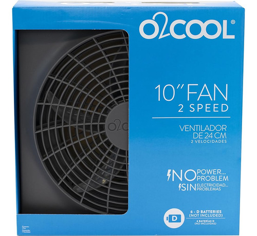 O2cool Fd10101 Ventilador Portátil De 10in Que Funciona Con 