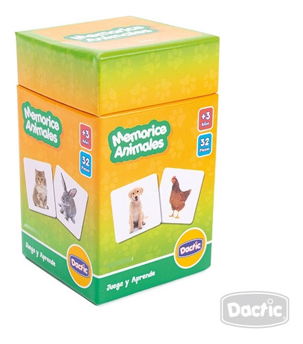 Juego De Mesa Memorice Animales - Dactic Memoria