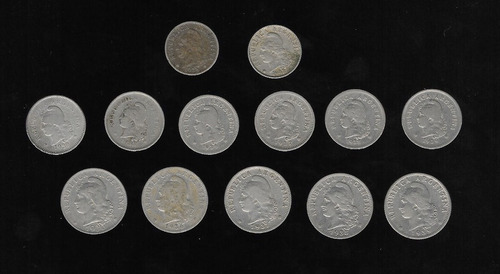 Ltc269. Lote 13 Monedas Argentinas Diferentes Década Del '30