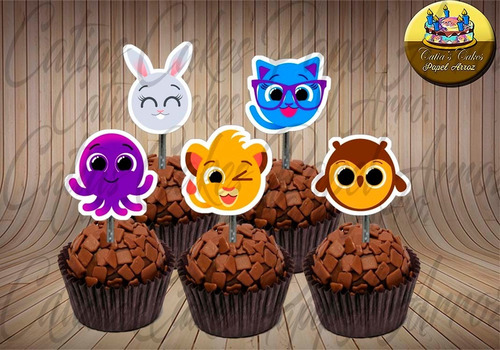 50 Topper Tags Para Doces Bolofofos