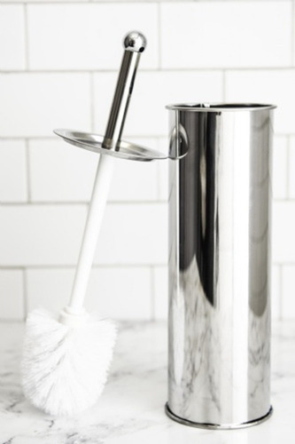 Cepillo Escobilla Para Inodoro Watter Resistente Acero Inox.
