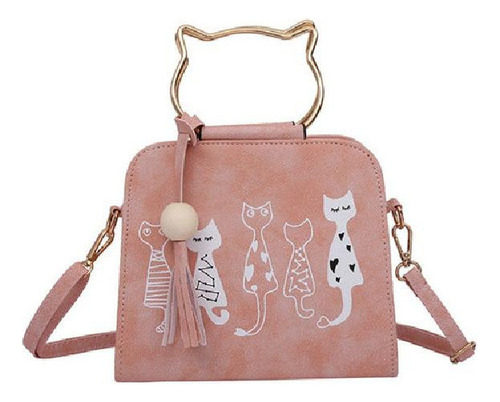 Bolso Tipo Bandolera Con Forma De Animal, Diseño De Gato Y C