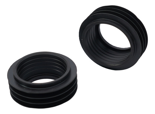 Parte De Sellado En Forma De Cono De Goma, Color Negro, 2 Pi
