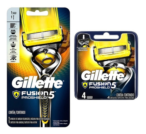 Gillette Fusion Proshield Máquina De Afeitar + Cartucho 4u