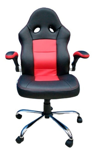 Silla Gamer Cómoda Reclinable Negro/rojo Marca Aguila 