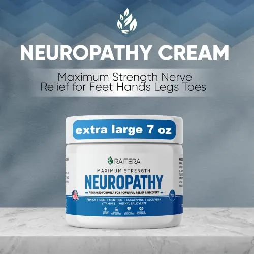 Crema Para Aliviar La Neuropatía Raitera Maximum Strength 20
