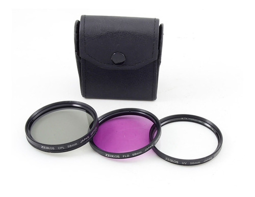 Filtros 58 Mm Set Polarizador - Uv - Fld Zeikos