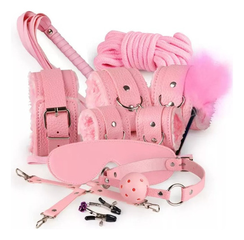 Kit 10 Piezas Bdsm Bondage Fetish Sadomasoquismo Pareja