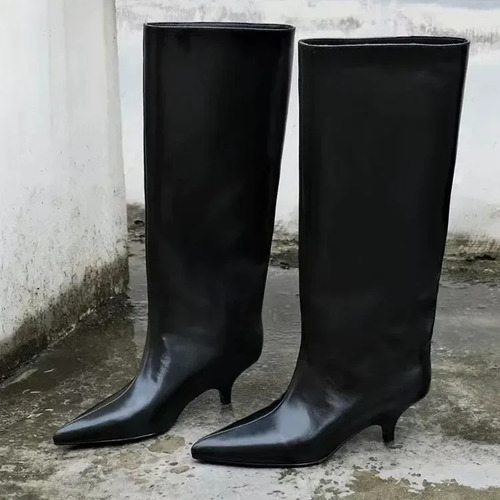 Botas Cortas Vintage Con Punta Puntiaguda Para Mujer