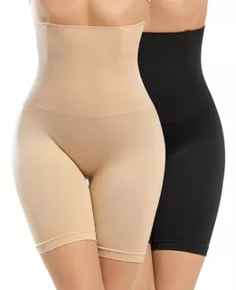 2pz Panty Faja Short Reductora Abdomen Moldeadora Para Mujer