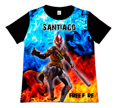 Franela Camisa Niño Free Fire En Poliester