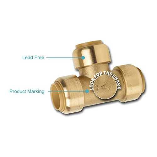 Kit Conexin Wc Sharkbite, Latn Push To Connect, Pex, Cobre,