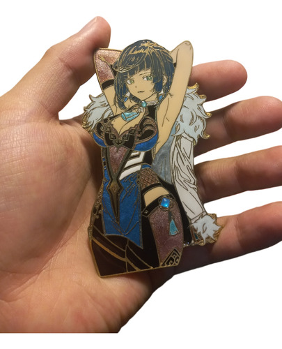 Broche Pin Prendedor Genshin Impact Yelan Anime Gigante 