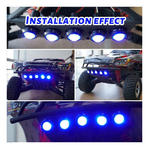 Kit De Luz Rc Con Faros De 10 Modos Traxxas Slash 1/10