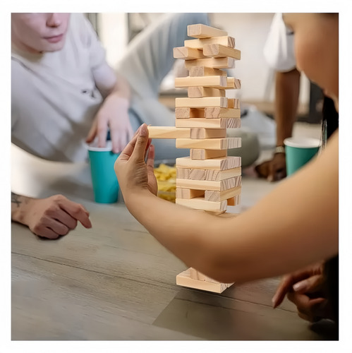 Clásico De Bloques De Madera Juego De Jenga