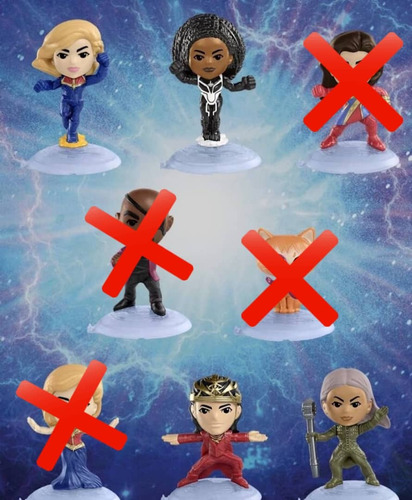 Figuras De La Pelicula The Marvel Macdonald Nuevas Selladas