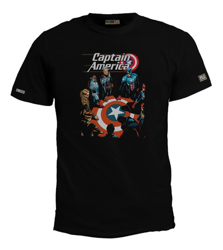Camiseta Estampada Ilustración Capitán América Avengers Bto