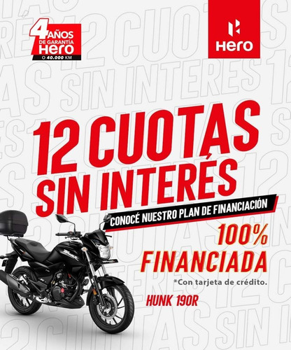 Imagen 3 de 23 de Hero Hunk 190r Fi Concesionario Hero Sport Motors No Bmw Trk