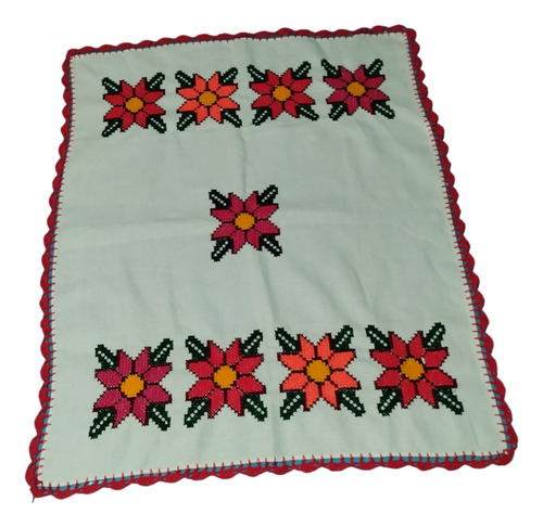 1 Servilletas Artesanales Oaxaqueñas Bordada A Mano Tejido .