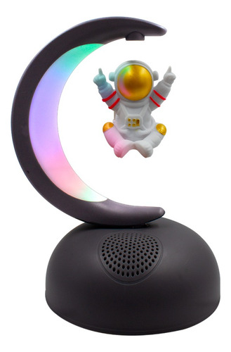Bocina Bluetooth Luces Led Recargable Radio Fm Astronauta