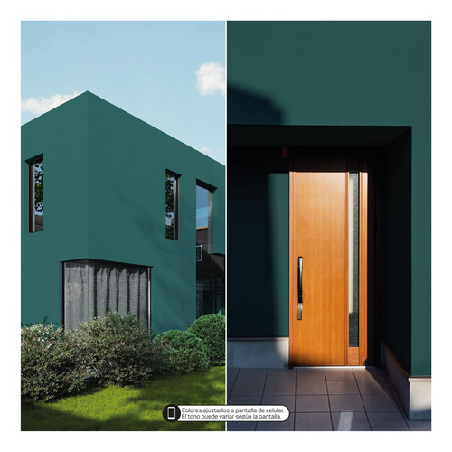Pintura Látex Tecza 10l Colores Intensos Interior Y Exterior Azul Petróleo Mate