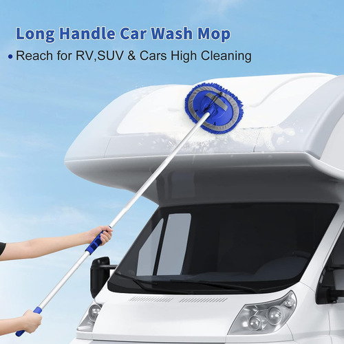 Kit De Cepillo De Lavado Para Automóvil Con Mango Largo