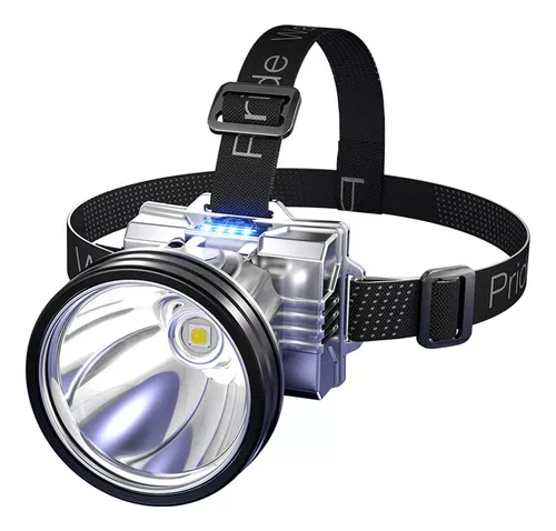Comprar Linterna frontal LED con luz fuerte, linterna montada en la cabeza  superbrillante, recargable para exteriores, faro para pesca nocturna, 5  fuentes de luz